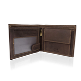 Pánska kožená peňaženka v hnedej farbe – B