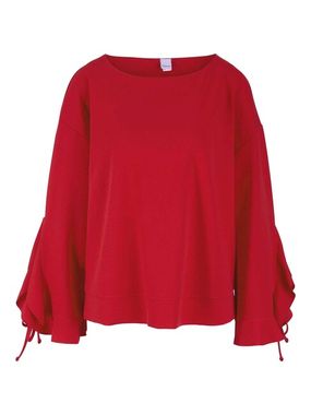 Blúzkové tričko s volánmi Heine, červená