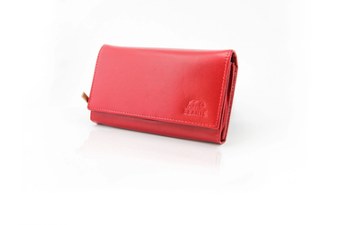 Dámska červená kožená peňaženka BEARIL