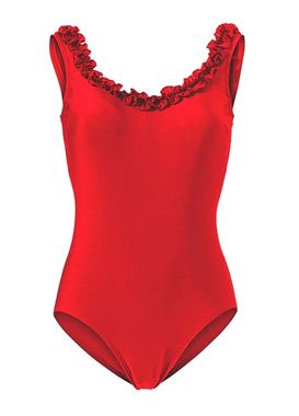 Jednodielne tvarovacie plavky Heine, červené