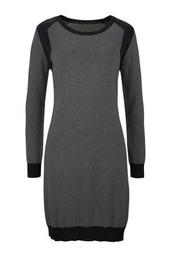 Jemne pletené šaty Tamaris, šedo-čierna