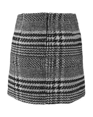 Károvaná krátka sukňa Aniston, čierno-biela