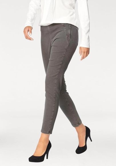 Strečové džínsy s potlačou MAC, 28 palcov- šedá
