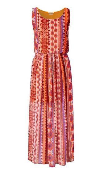 Maxi šaty s etnickou potlačou RICH & ROYAL, farebné