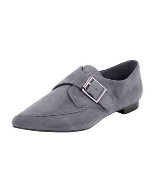 Kožené elegantné topánky, sivá