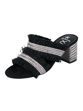 Štýlové sandále XYXYX, čierno-strieborná